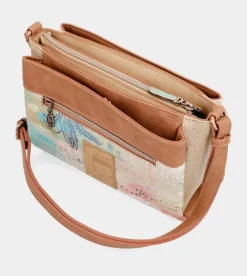 Anekke Mediterranean Triple Compartment Printed Crossbody Bag Outlet