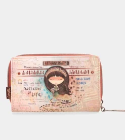 Anekke Menire Medium Rfid Embossed Wallet Sale