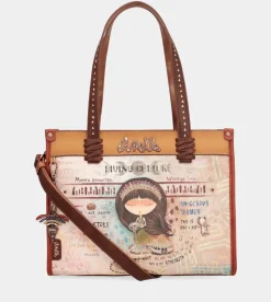 Anekke Menire Printed Tote Bag With Shoulder Strap Cheap
