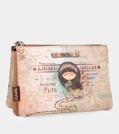 Anekke Menire Triple Compartment Coin Purse New
