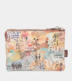 Anekke Menire Triple Compartment Coin Purse New