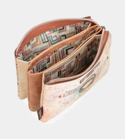 Anekke Menire Triple Compartment Coin Purse New