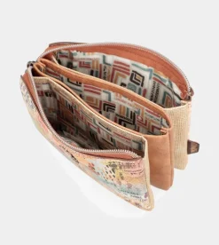 Anekke Menire Triple Compartment Coin Purse New
