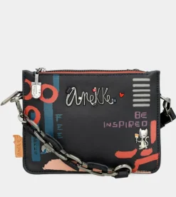 Anekke Nagare 3 Compartments Small Shoulder Bag Clearance