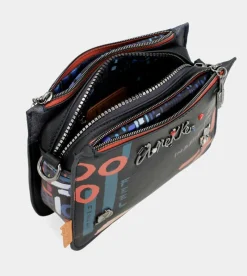Anekke Nagare 3 Compartments Small Shoulder Bag Clearance