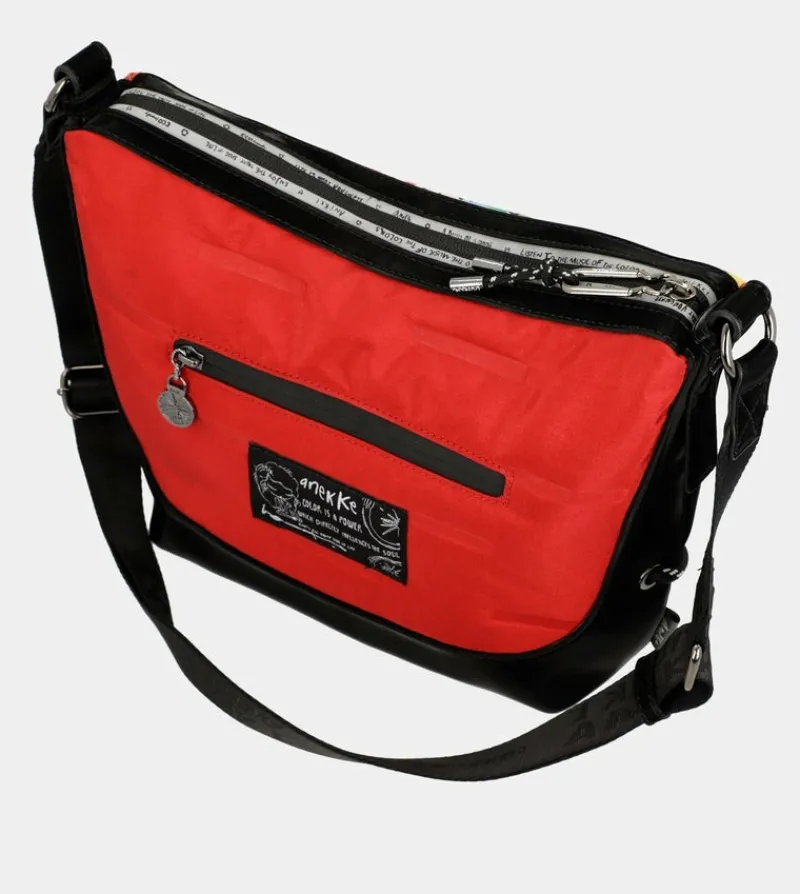 Anekke Nature Colors Red Large Shoulder Bag Flash Sale