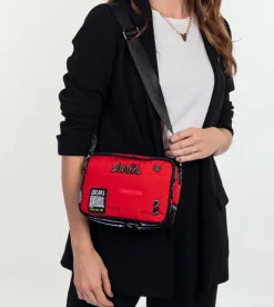 Anekke Nature Colors Red Rectangular Shoulder Bag Fashion
