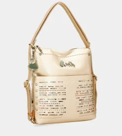 Anekke Nature Pachamama Convertible Golden Bag Into A Rucksack Best