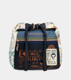 Anekke Nature Pachamama Convertible Crossbody Bag Into A Backpack New