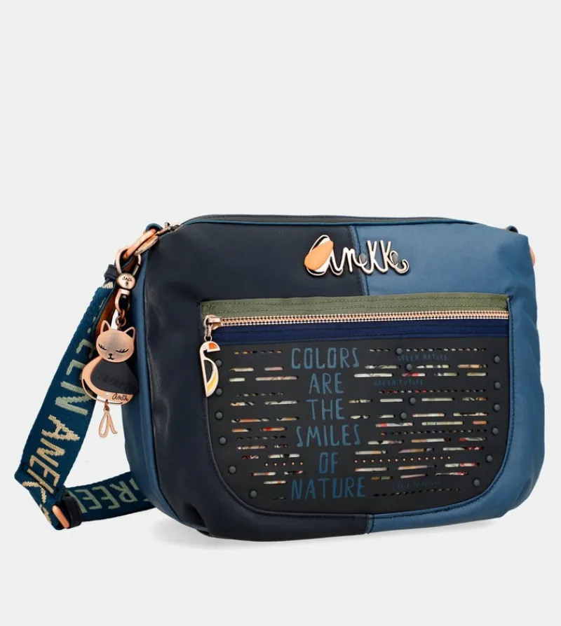 Anekke Nature Pachamama Flexible Navy Blue Crossbody Bag Store