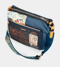 Anekke Nature Pachamama Flexible Navy Blue Crossbody Bag Store