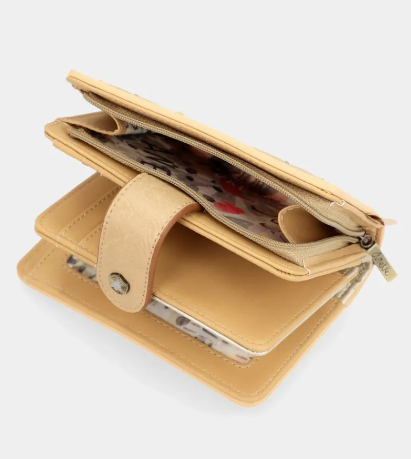 Anekke Nature Pachamama Gold Medium Rfid Wallet Best Sale