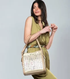 Anekke Nature Pachamama Golden Crossbody Bag Cheap