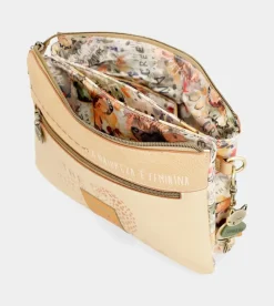 Anekke Nature Pachamama Golden Crossbody Bag With Two Compartments Outlet