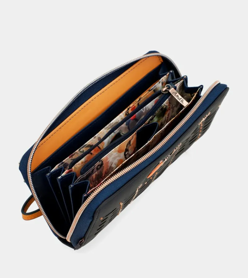 Anekke Nature Pachamama Large Printed Rfid Wallet Outlet