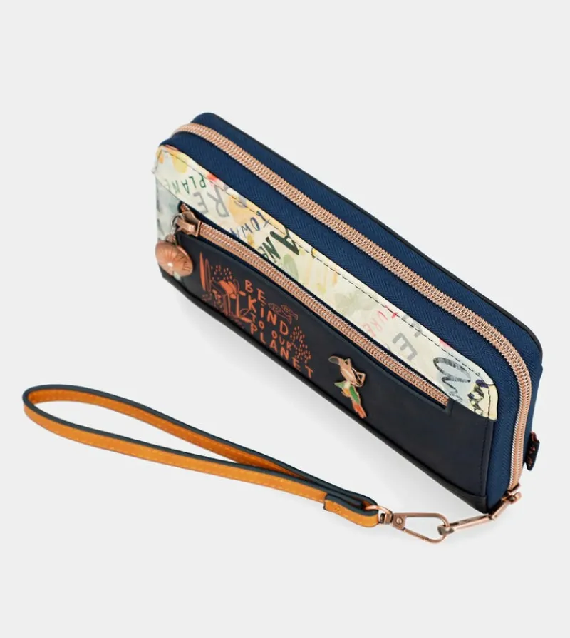 Anekke Nature Pachamama Large Printed Rfid Wallet Outlet