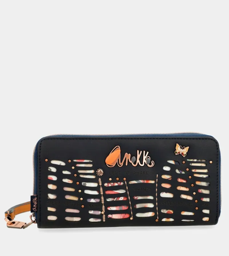 Anekke Nature Pachamama Large Printed Rfid Wallet Outlet