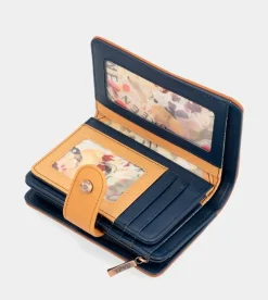 Anekke Nature Pachamama Medium Rfid Wallet Navy Blue Discount