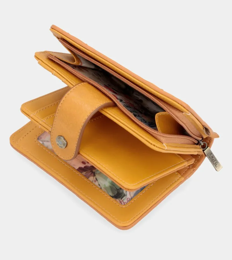 Anekke Nature Pachamama Medium Rfid Wallet Ochre Ocher Store