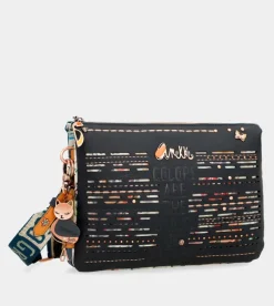 Anekke Nature Pachamama Navy Blue Crossbody Bag With 2 Compartments Best Sale