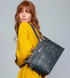 Anekke Nature Pachamama Navy Blue Large Tote Bag Online