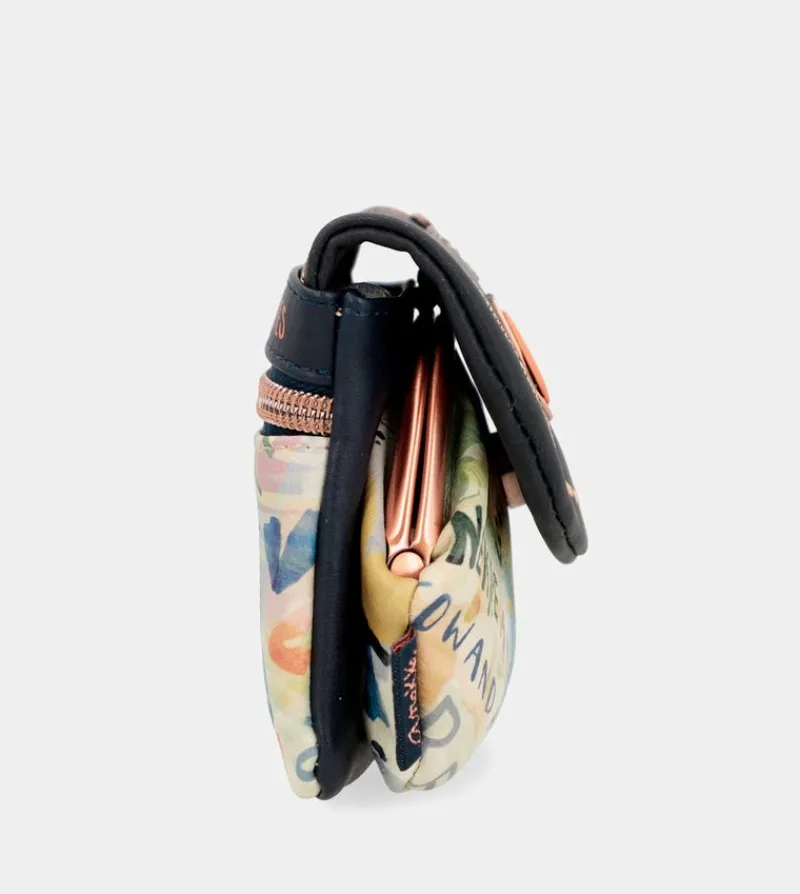 Anekke Nature Pachamama Navy Blue Flap Wallet Shop
