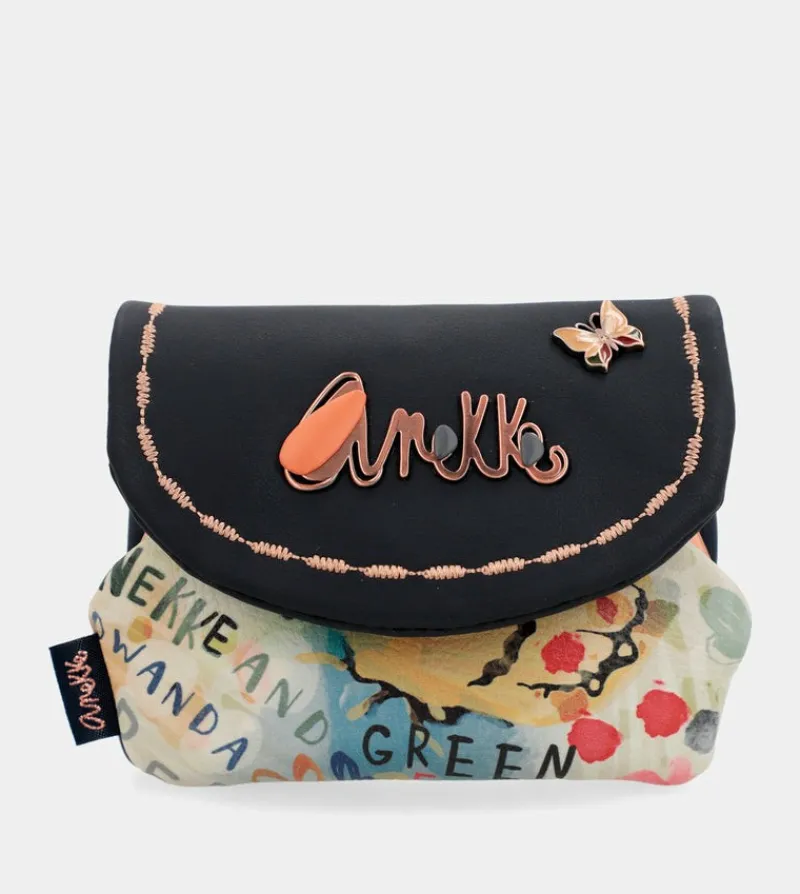 Anekke Nature Pachamama Navy Blue Flap Wallet Shop