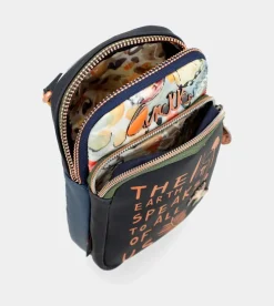 Anekke Nature Pachamama Navy Blue Mini Crossbody Bag Discount