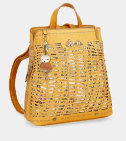 Anekke Nature Pachamama Ochre Backpack With 3 Compartments Hot