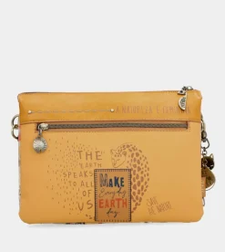 Anekke Nature Pachamama Ochre Crossbody Bag With Two Compartments Online
