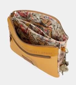 Anekke Nature Pachamama Ochre Crossbody Bag With Two Compartments Online