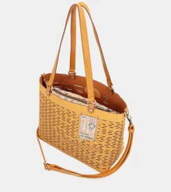 Anekke Nature Pachamama Ochre Large Tote Bag Sale