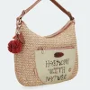 Anekke Nature Raffia Hobo Bag Clearance
