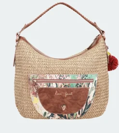 Anekke Nature Raffia Hobo Bag Clearance