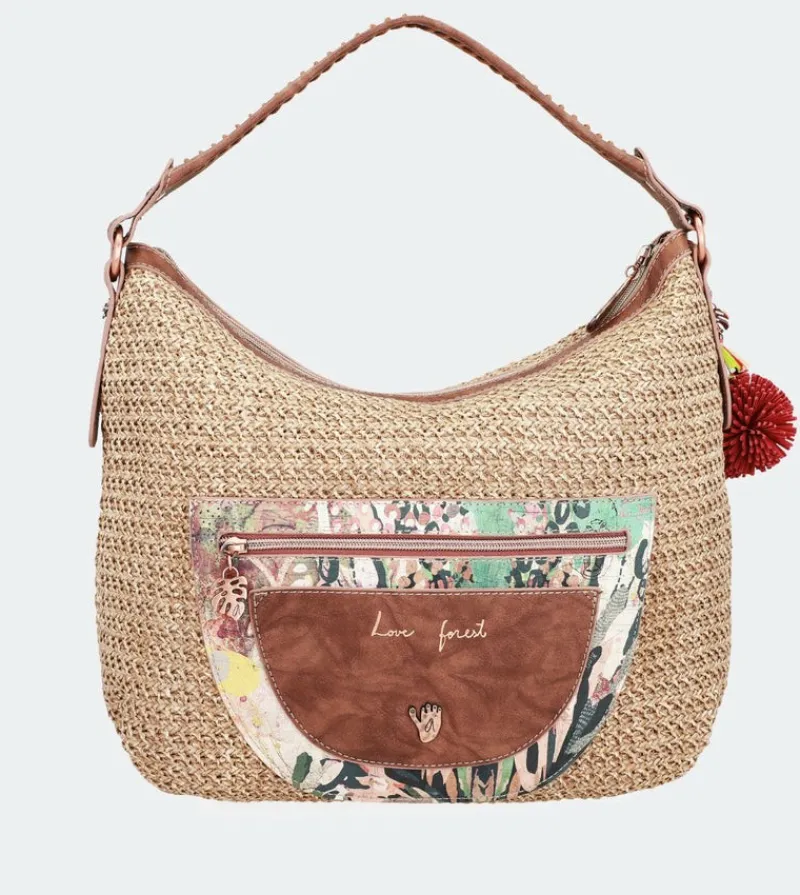 Anekke Nature Raffia Hobo Bag Clearance