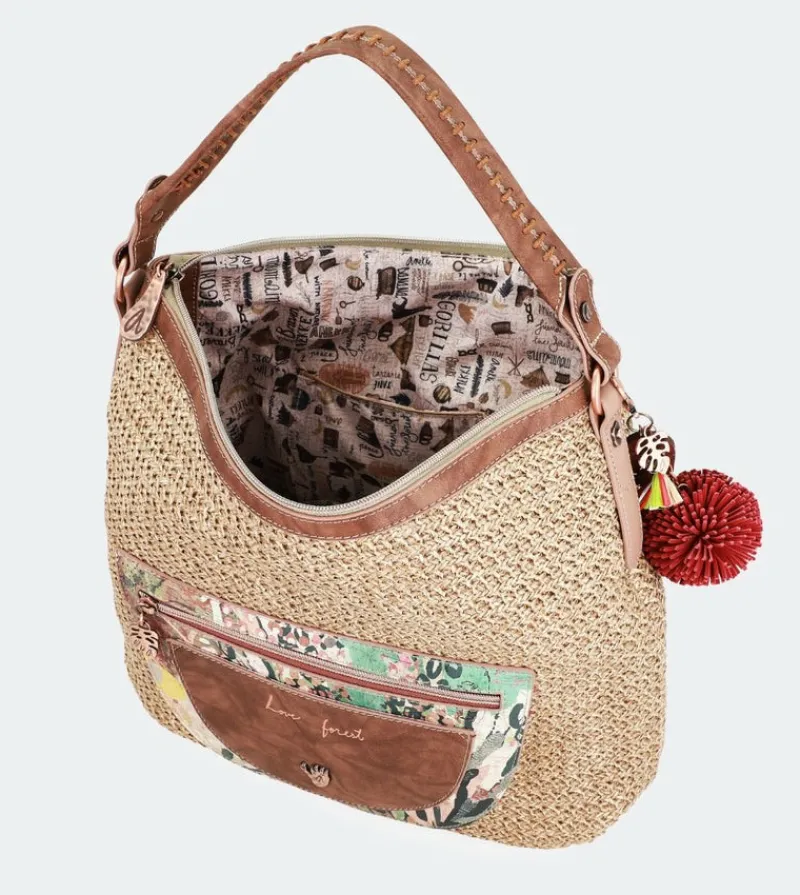 Anekke Nature Raffia Hobo Bag Clearance