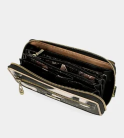 Anekke Nature Shodo Large Black Rfid Wallet Clearance