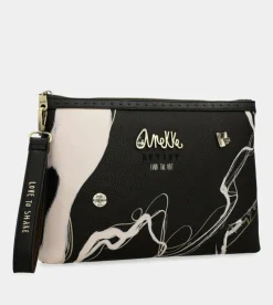 Anekke Nature Shodo Black Clutch Bag Cheap