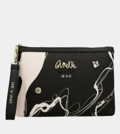 Anekke Nature Shodo Black Clutch Bag Cheap
