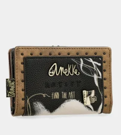 Anekke Nature Shodo Black Flexible Rfid Wallet Online