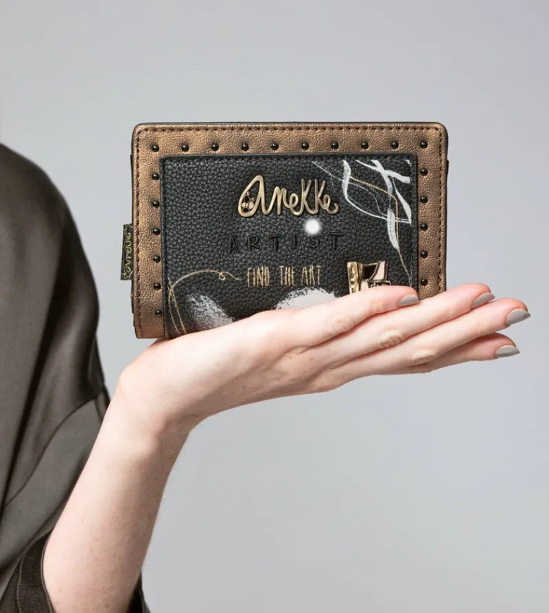 Anekke Nature Shodo Black Flexible Rfid Wallet Online