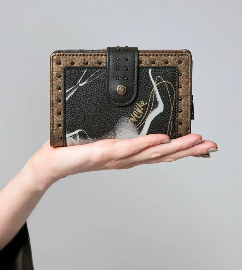 Anekke Nature Shodo Black Flexible Rfid Wallet Online