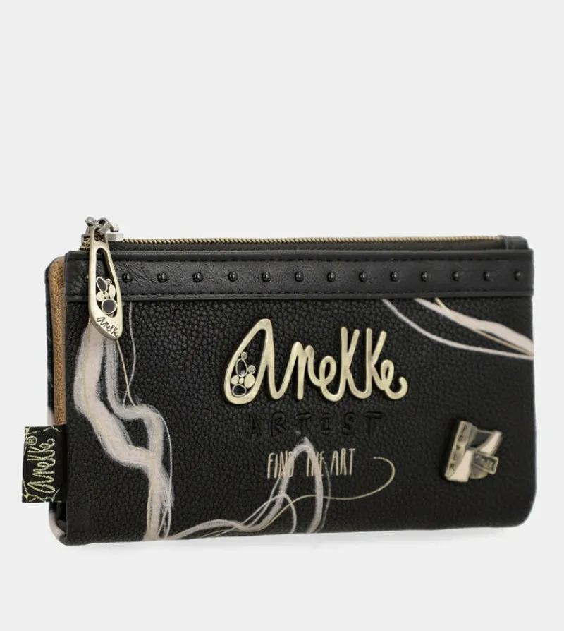 Anekke Nature Shodo Black Rfid Flexi Wallet Black Sale