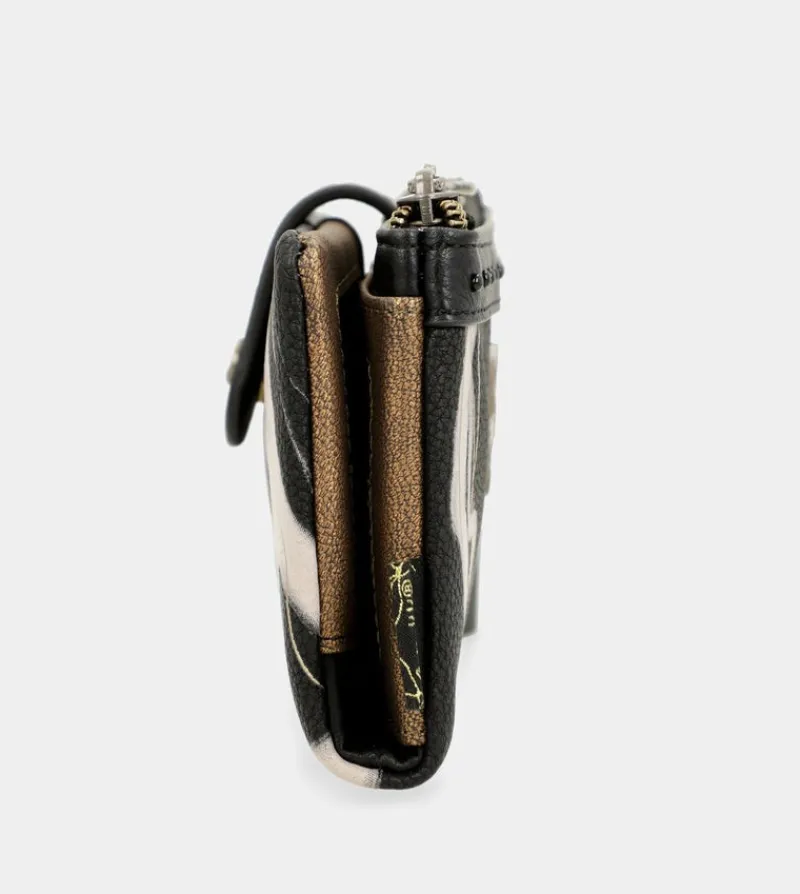 Anekke Nature Shodo Black Rfid Flexi Wallet Black Sale