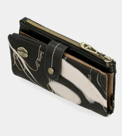 Anekke Nature Shodo Black Rfid Flexi Wallet Black Sale