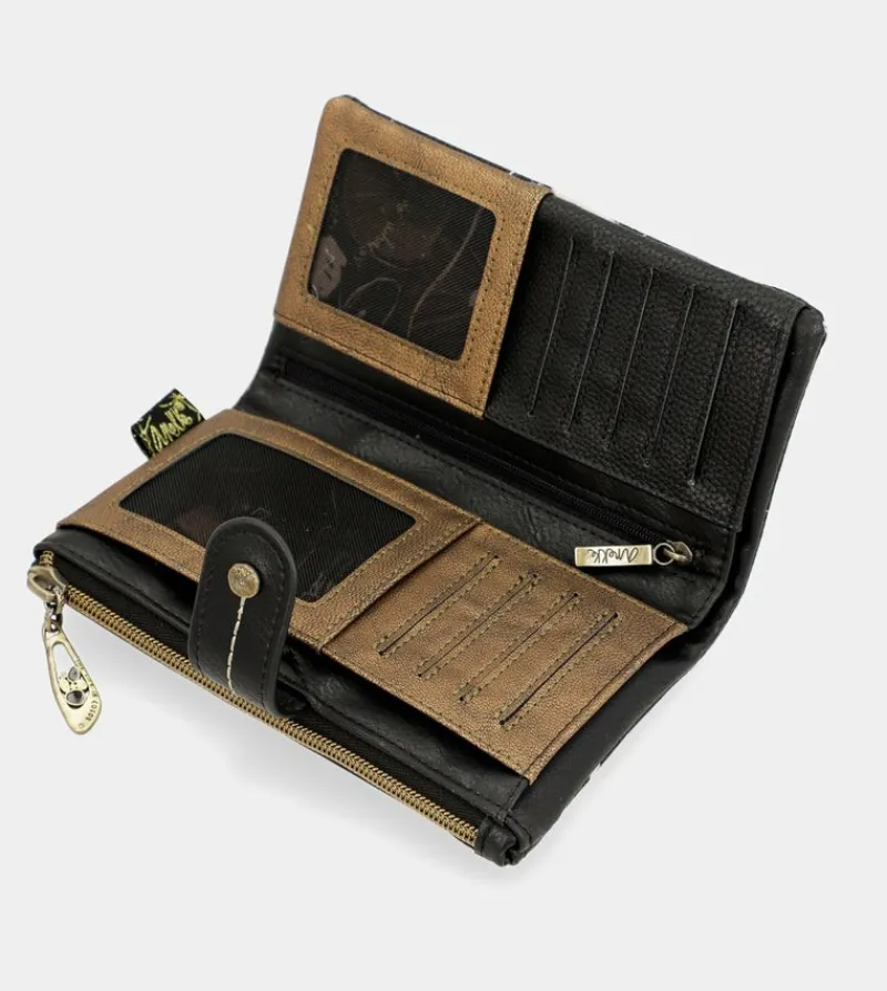 Anekke Nature Shodo Black Rfid Flexi Wallet Black Sale