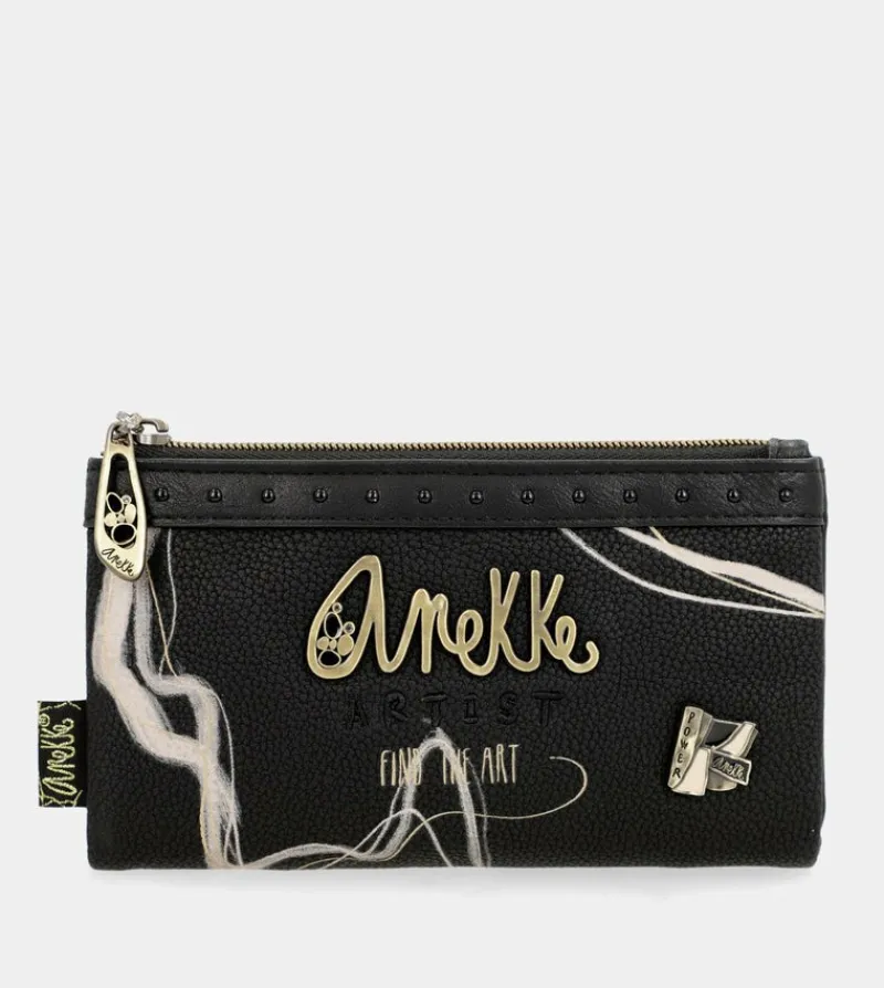 Anekke Nature Shodo Black Rfid Flexi Wallet Black Sale