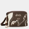 Anekke Nature Shodo Brown 3 Compartments Shoulder Bag Discount