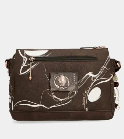 Anekke Nature Shodo Brown 3 Compartment Messenger Bag Brown Best