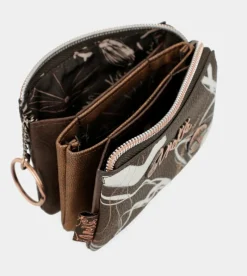 Anekke Nature Shodo Brown 3 Compartment Purse Flash Sale